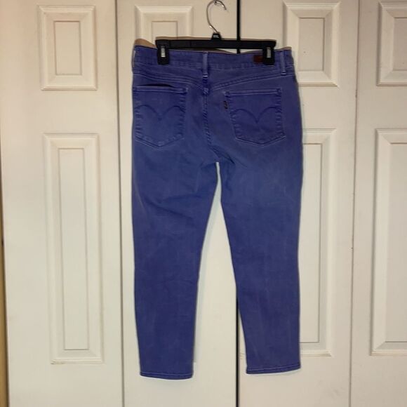 Levi's Demi Curve Silhouette Indigo Crop Jeans W30 - Picture 8 of 16